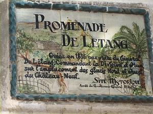 promenade de Letang PLAQUE restauree